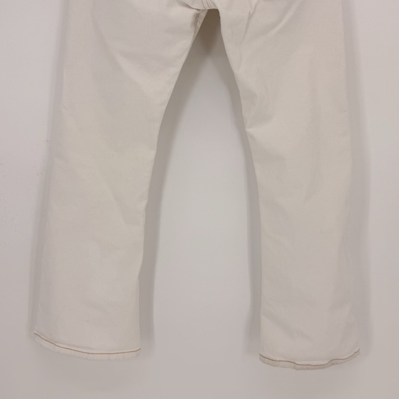 Levis Slouch 504 Low Rise Bootcut Grunge Y2K Retro Off White Jeans Womens 13M - Picture 6 of 14